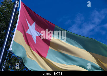 Drapeau Togo Banque D'Images