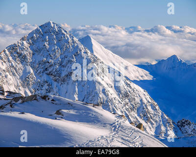 Hautes Alpes de Stubai en Autriche / Tyrol Banque D'Images