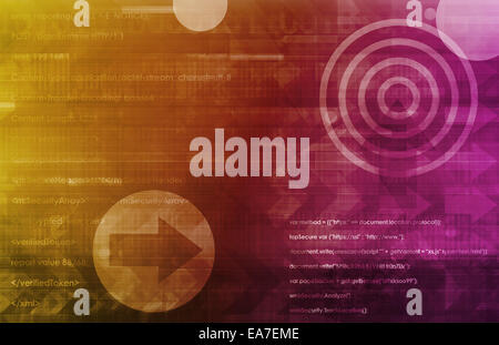 La technologie Open Source ou des technologies comme abstraite Banque D'Images