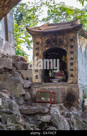 Temple Ngoc Son de Hanoi, Vietnam Banque D'Images