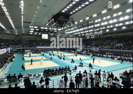 Scène de Port de Chiba, Chiba, Japon. Nov 8, 2014. Vue générale, le 8 novembre 2014 - Judo : Coupe Kodokan 2014 au Port de Chiba Arena, Chiba, Japon. Credit : AFLO SPORT/Alamy Live News Banque D'Images