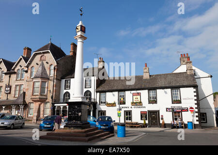 La Croix du marché, Boroughgate, Appleby-in-Westmorland, Cumbria, Angleterre, Royaume-Uni Banque D'Images