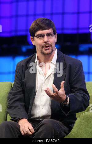 Gavin Andresen est l'Amherst, Massachusetts, directeur scientifique de la Fondation Bitcoin parle le dernier jour de la 2014 Banque D'Images