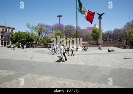 Plaza de la Patria, Aguascalientes, Mexique Banque D'Images