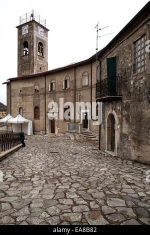 Vallata (Avellino, Italie) - Une vue de la petite ville de l'Irpinia Banque D'Images