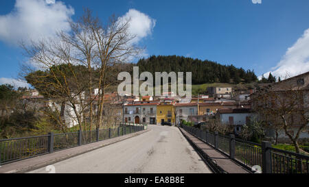 San Nicola Baronia (Avellino, Italie) - Une vue de la petite ville de l'Irpinia Banque D'Images