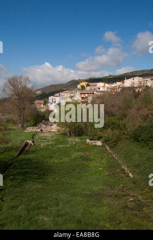 San Nicola Baronia (Avellino, Italie) - Une vue de la petite ville de l'Irpinia Banque D'Images