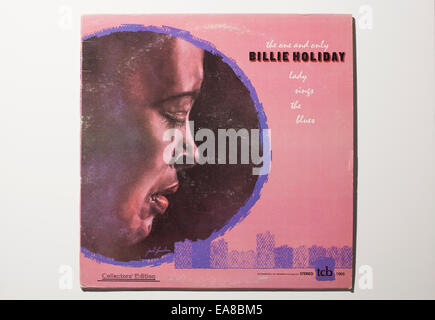 L'enregistrement de l'album vintage de la chanteuse Billie Holiday - la seule et unique Billie Holiday, Lady Sings the Blues sur l'étiquette de TCB. Banque D'Images