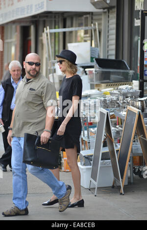 Taylor Swift en laissant son gymnase à Soho avec : Taylor Swift Où : Manhattan, New York, United States Quand : 06 mai 2014 Banque D'Images