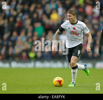 Derby, Royaume-Uni. Nov 8, 2014. Jeff Hendrick de Deby Comté - Football - Sky Bet Championship - Derby County vs Wolverhampton Wanderers - Stade iPro Derby - Saison 2014/15 - 8 novembre 2014 - Photo Malcolm Couzens/Sportimage. Credit : csm/Alamy Live News Banque D'Images