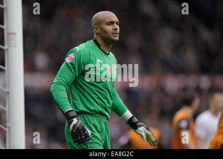 Derby, Royaume-Uni. Nov 8, 2014. Les loups attaquant Carl Ikeme - Football - Sky Bet Championship - Derby County vs Wolverhampton Wanderers - Stade iPro Derby - Saison 2014/15 - 8 novembre 2014 - Photo Malcolm Couzens/Sportimage. Credit : csm/Alamy Live News Banque D'Images