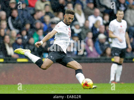 Derby, Royaume-Uni. Nov 8, 2014. Ryan Shotton de Derby County - Football - Sky Bet Championship - Derby County vs Wolverhampton Wanderers - Stade iPro Derby - Saison 2014/15 - 8 novembre 2014 - Photo Malcolm Couzens/Sportimage. Credit : csm/Alamy Live News Banque D'Images