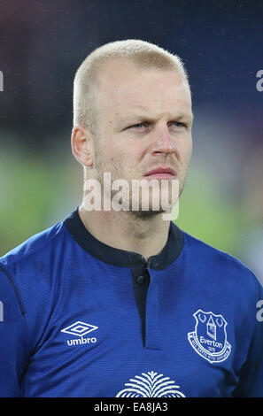 Liverpool, Royaume-Uni. Nov 6, 2014. Steven Naismith de Everton - UEFA Europa League - Lille - vs Everton Goodison Park Stadium - Liverpool - Angleterre - 6 novembre 2014 - Pic Simon Bellis/Sportimage. © csm/Alamy Live News Banque D'Images