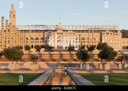 Barcelone.stade Olympique à Montjuic. Banque D'Images