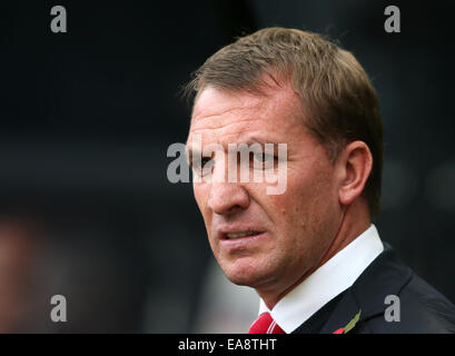 Newcastle, Royaume-Uni. 1er novembre 2014. Brendan Rodgers manager de Liverpool - Barclays Premier League - Manchester United Newcastle vs Liverpool - St James' Park Stadium - Newcastle upon Tyne - Angleterre - 1er novembre 2014 - Photo Simon Bellis/Sportimage © csm/Alamy Live News Banque D'Images