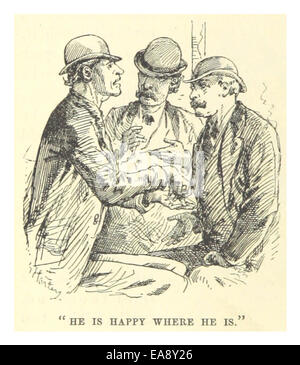 Un extrait de 1883 des œuvres de Mark Twain reflétant la satisfaction d'un personnage avec sa vie, capturant l'esprit et le style d'observation de Twain. Banque D'Images