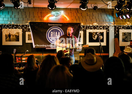 Open Mike nuit au Bluebird à Nashville, au Tennessee Banque D'Images