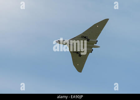 UK - Cosford, 08 juin 2014 : modèle incroyable de Vulcan aéronef vu à Cosford RAF Airshow. Banque D'Images