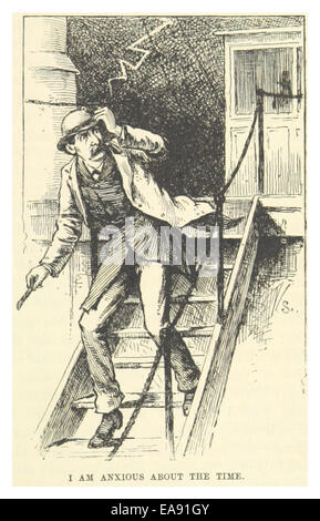 Une citation de l’œuvre de Mark Twain de 1883, exprimant ses préoccupations au sujet du passage du temps. TWAIN réfléchit sur la nature fugace de la vie avec son esprit caractéristique et son introspection. Banque D'Images