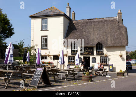 L'ancienne auberge, Churchtown, meneau, Helston, Cornwall, Angleterre, Royaume-Uni Banque D'Images