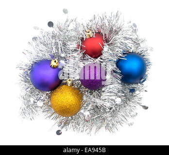 Les préparatifs de fête. Et de guirlandes de Noël. Banque D'Images