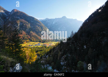 La Slovénie, la vallée de Soca Banque D'Images