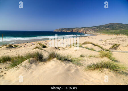 La plage de Guincho à Cabo da Roca, estoril Portugal Banque D'Images