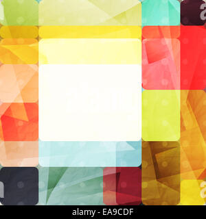 Résumé fond avec des formes colorées sur la texture du papier conception graphique vectoriel. Banque D'Images