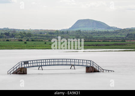 Traprain Law de Belhaven, East Lothian, en Ecosse. Banque D'Images