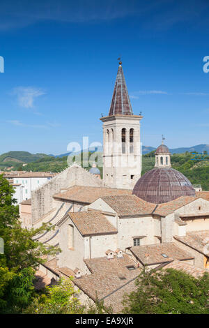 Duomo (cathédrale), Spoleto, Ombrie, Italie Banque D'Images