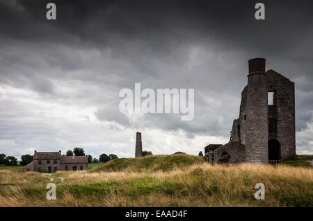 Une mine de plomb désaffectée Magpie mine près de Sheldon dans le Peak District, Derbyshire. Banque D'Images