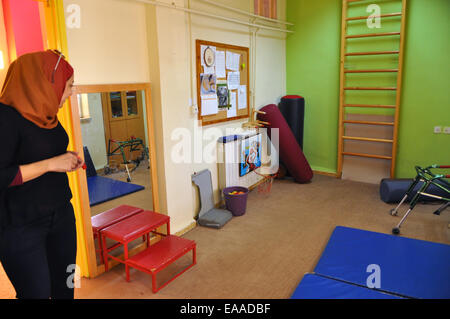 Aurait été la seule institution en Palestine, qui se concentre sur le travail avec les enfants handicapés mentaux, est le centre de Star Mountain près de Ramallah s'exécute par l'Église de les Frères moraves, qui vient de la République tchèque. Sur la photo le centre de Star Mountain près de Ramallah, en Palestine, le 6 novembre 2014. (CTK Photo/Filip Nerad) Banque D'Images