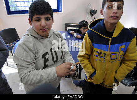 Aurait été la seule institution en Palestine, qui se concentre sur le travail avec les enfants handicapés mentaux, est le centre de Star Mountain près de Ramallah s'exécute par l'Église de les Frères moraves, qui vient de la République tchèque. Sur la photo le centre de Star Mountain près de Ramallah, en Palestine, le 6 novembre 2014. (CTK Photo/Filip Nerad) Banque D'Images