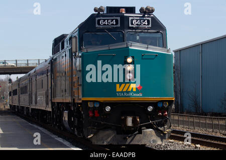 Le train de voyageurs verte de l'extérieur Banque D'Images