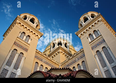 La Cathédrale d'Agios Andreas ('Saint Andrew'), saint patron de la ville de Patras, l'Achaïe, Péloponnèse, Grèce. Banque D'Images