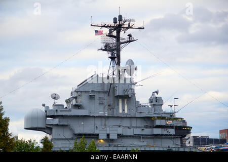 Frament des équipements de l'US Navy battle ship Banque D'Images