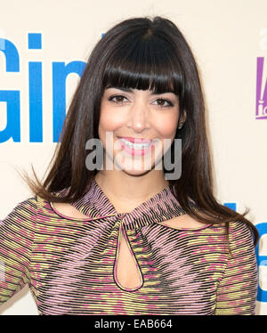 Assister à des célébrités NEW GIRL Saison 3 finale la présélection et de groupe à Zanuck Théâtre sur la FOX. Avec : Hannah Simone Où : Los Angeles, California, United States Quand : 08 mai 2014 Banque D'Images