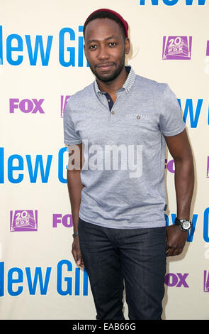 Assister à des célébrités NEW GIRL Saison 3 finale la présélection et de groupe à Zanuck Théâtre sur la FOX. Comprend : Lamorne Morris Où : Los Angeles, California, United States Quand : 08 mai 2014 Banque D'Images