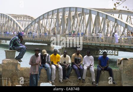 Pont Faidherbe, Saint Louis, Sénégal, Afrique Banque D'Images