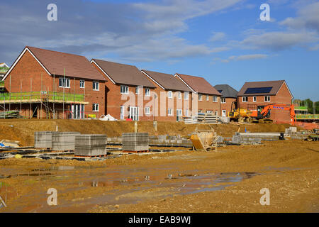 La construction de nouveaux logements à Addington place le développement, Woodley, Berkshire, Angleterre, Royaume-Uni Banque D'Images