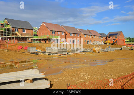 La construction de nouveaux logements à Addington place le développement, Woodley, Berkshire, Angleterre, Royaume-Uni Banque D'Images