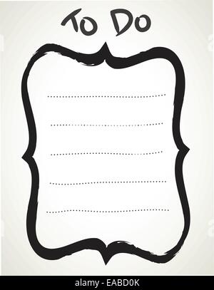 Petit meuble d'ornement cadre décoratif, faites à la main Illustration de Vecteur