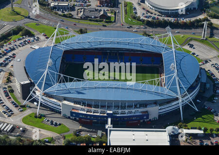 Une vue aérienne du Macron, stade de Bolton Wanderers football club Banque D'Images