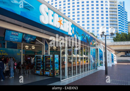 Entrée de Sydney Aquarium Sea Life, Darling Harbour, Sydney, Australie Banque D'Images