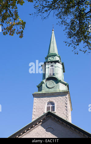 La flèche de la cathédrale anglicane Holy Trinity, à Québec, Québec, Canada Banque D'Images