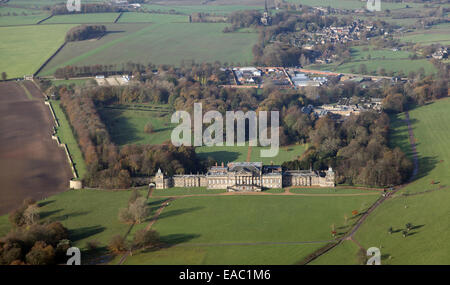 Vue aérienne de Wentworth Woodhouse country house près de Rotherham, South Yorkshire, UK Banque D'Images