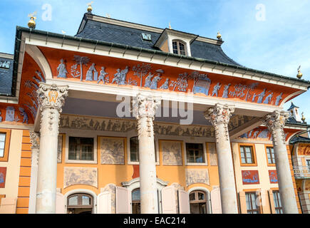 Bergpalais au château de Pillnitz près de Dresde, Saxe, Allemagne Banque D'Images