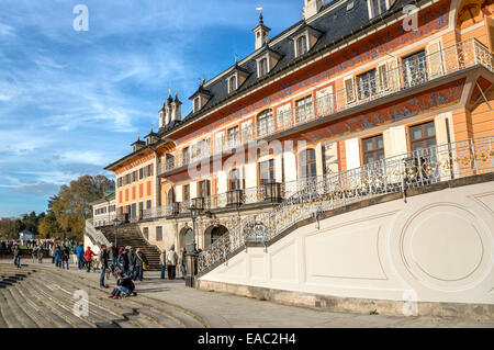 Wasserpalais au château de Pillnitz près de Dresde, Saxe, Allemagne Banque D'Images