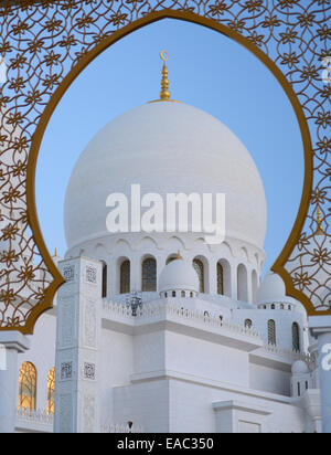 Cheikh Zayed Grand Mosque, Abu Dhabi, UAE Banque D'Images