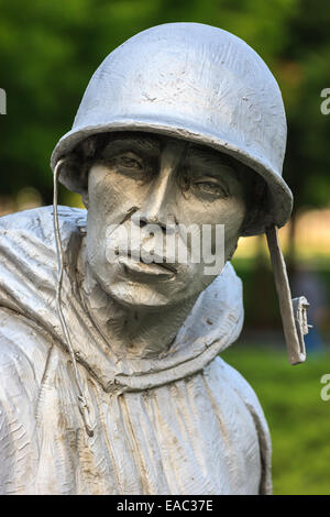 Le Korean War Veterans Memorial est situé à Washington, D.C.'s West Potomac Park, au sud-est de la Lincoln Memorial et juste Banque D'Images